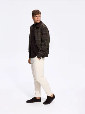 Obrázek produktu Reserved - Jednobarevné kalhoty chino slim - tělová