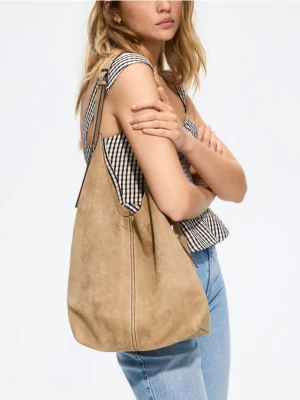 Obrázek produktu Reserved - Kabelka hobo z imitace kůže - béžová