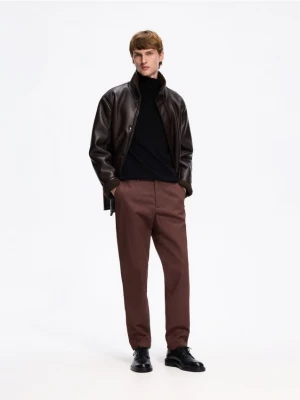 Obrázek produktu Reserved - Kalhoty chino slim fit - pudrově hnědá