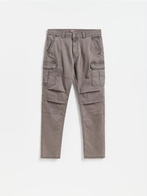 Obrázek produktu Reserved - Kalhoty slim fit cargo - tmavě šedá