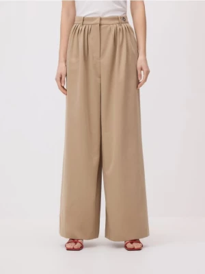 Obrázek produktu Reserved - Kalhoty wide leg - béžová