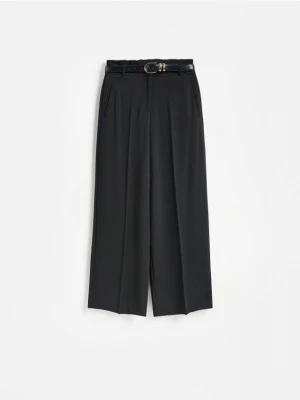 Obrázek produktu Reserved - Kalhoty wide leg - černý