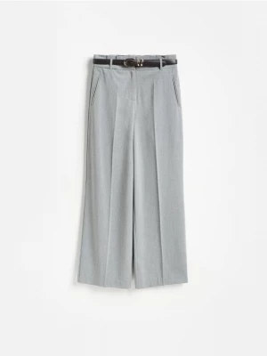 Obrázek produktu Reserved - Kalhoty wide leg - světle šedá
