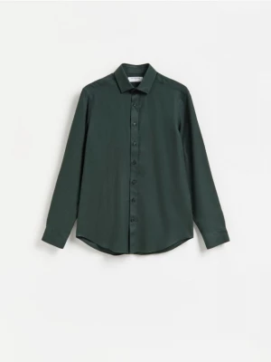 Obrázek produktu Reserved - Košile slim fit z egyptské bavlny - tmavě zelená