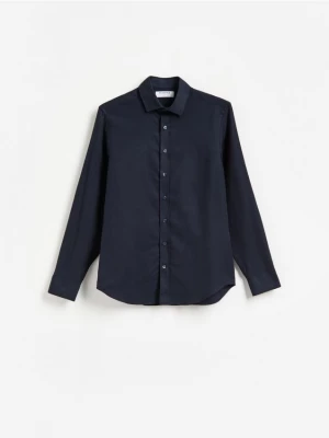 Obrázek produktu Reserved - Košile slim fit z egyptské bavlny - tmavomodrá