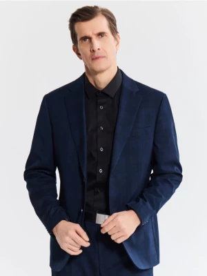 Obrázek produktu Reserved - Kostkovaný blejzr slim fit - tmavomodrá