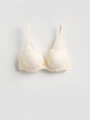 Obrázek produktu Reserved - Krajková push up podprsenka - krémová