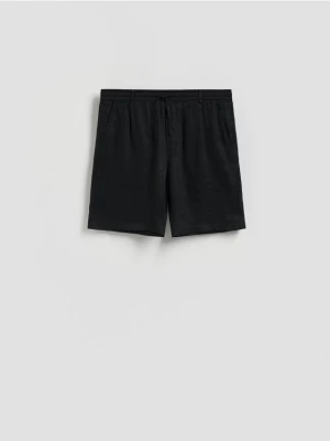 Obrázek produktu Reserved - Lněné šortky jogger - černý