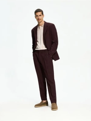 Obrázek produktu Reserved - Oblekové kalhoty slim fit - mahagonová
