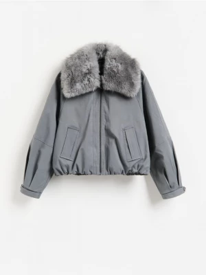 Obrázek produktu Reserved - Oversize bomber bunda - tmavě šedá