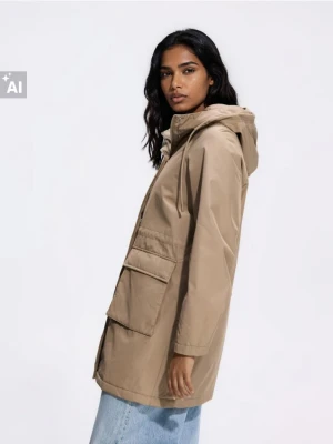 Obrázek produktu Reserved - Parka s kapucí - pudrově zelená