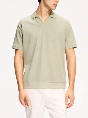Obrázek produktu Reserved - Polo comfort fit z bavlny - bledá zelená