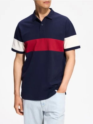 Obrázek produktu Reserved - Polo tričko comfort fit - tmavomodrá