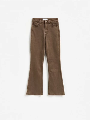 Obrázek produktu Reserved - Rozšířené džíny se zkrácenou nohavicí - dark grey jeans
