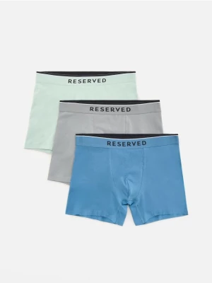 Obrázek produktu Reserved - Sada 3 boxerek long - bledá zelená
