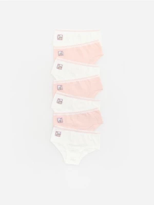 Obrázek produktu Reserved - Sada 7 kalhotek s vysokým podílem bavlny Pusheen - krémová