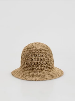 Obrázek produktu Reserved - Slaměný klobouk bucket - pšeničná