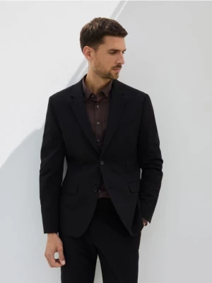 Obrázek produktu Reserved - Slim fit sako s příměsí viskózy - černý
