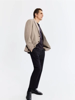 Obrázek produktu Reserved - Slim fit sako s viskózou - kávová