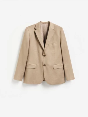 Obrázek produktu Reserved - Slim fit sako s viskózou - kávová