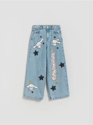 Obrázek produktu Reserved - Super wide leg džíny Cinnamoroll - modrá