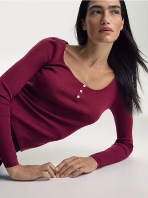 Obrázek produktu Reserved - Svetr z merino vlny - korálová