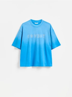 Obrázek produktu Reserved - Tričko boxy tie dye - světle modrá
