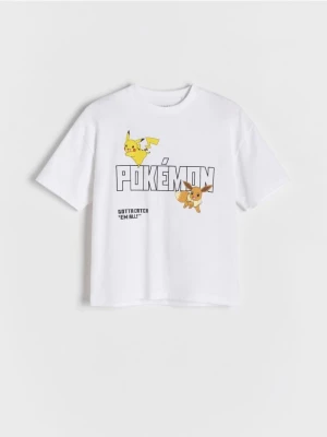 Obrázek produktu Reserved - Tričko s potiskem Pokémon - krémová