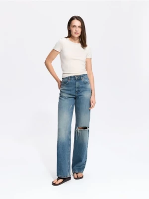Obrázek produktu Reserved - Tričko slim fit s modalem - tělová