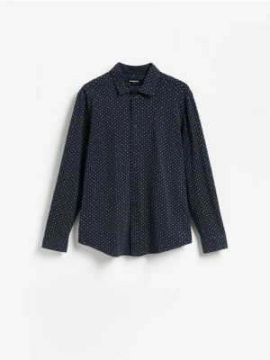 Obrázek produktu Reserved - Vzorovaná košile slim fit - tmavomodrá