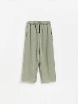 Obrázek produktu Reserved - Zateplené wide leg kalhoty - zelená