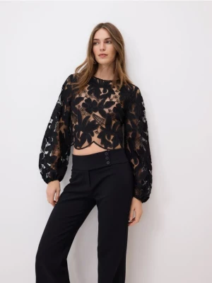 Obrázek produktu Reserved - Zvonové kalhoty - černý