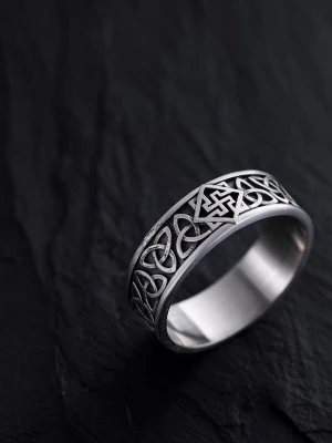 Obrázek produktu REYTEL Prsten 'CELTIC KNOT AND SWAROG' stříbrná