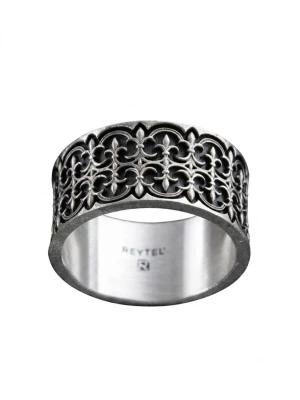 Obrázek produktu REYTEL Prsten 'GOTHIC FLEUR DE LIS' stříbrná