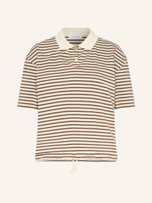 Obrázek produktu Rich & Royal Jerseyové Polo Tričko hnědá / tmavě žlutá / tmavě modrá
