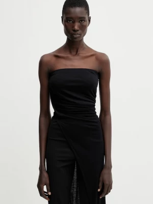 Obrázek produktu Rick Owens Lilies halenka s odhalenými rameny dámská z viskózy černá