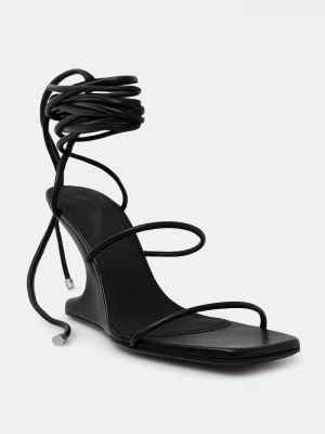 Obrázek produktu Rick Owens Lilies sandály na klínku kožené Cantilever 8 černá