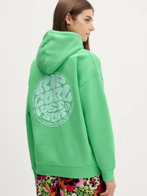 Obrázek produktu Rip Curl mikina kapucí dámská bavlnou ICONS OF SURF HERITAGE zelená