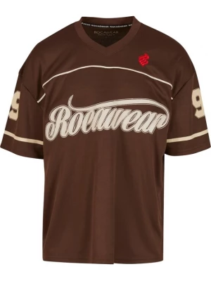 Obrázek produktu ROCAWEAR Tričko 'Baller' hnědá / červená / offwhite