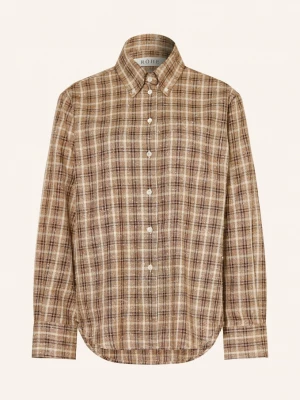 Obrázek produktu Róhe Košilová Halenka Z Bouclé hnědá / tmavě hnědá / béžová