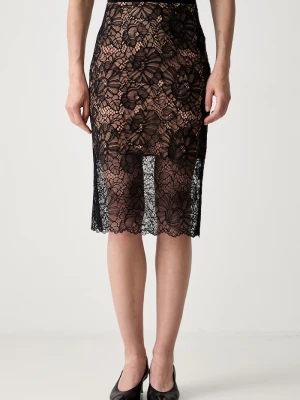 Obrázek produktu Rotate pouzdrová sukně LACE MIDI PENCIL černá