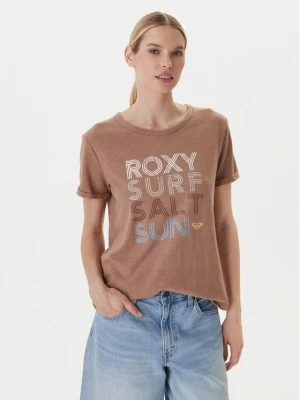 Obrázek produktu Roxy T-Shirt ERJZT06024 Hnědá Regular Fit