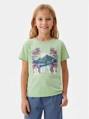 Obrázek produktu Roxy T-Shirt Lily Vintage ERGZT04140 Zelená Regular Fit