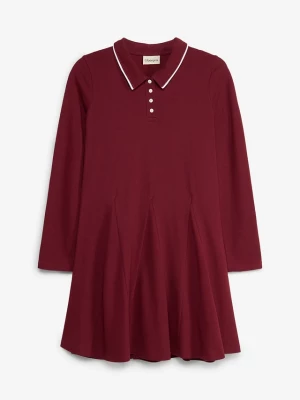 Obrázek produktu Rozkloszowana sukienka T-shirtowa z czystej bawełny organicznej BonPrix czerwony