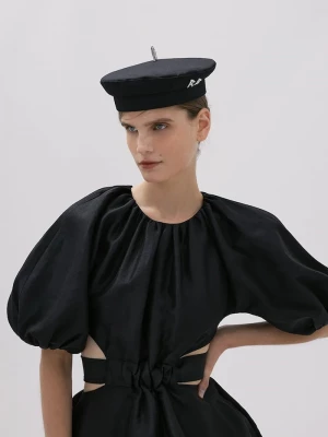 Obrázek produktu RUSLAN BAGINSKIY Bavlněný baret Ruslan Baginskiy Beret černá