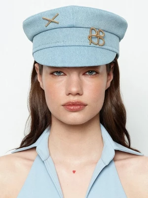 Obrázek produktu RUSLAN BAGINSKIY bekovka dámská džínová Denim Baker Boy Cap modrá