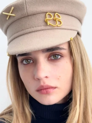 Obrázek produktu RUSLAN BAGINSKIY bekovka dámská s vlnou Baker Boy Cap béžová