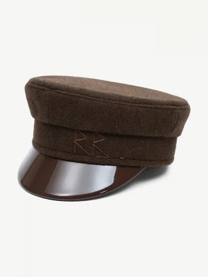 Obrázek produktu RUSLAN BAGINSKIY bekovka dámská s vlnou Wool-blend Baker Boy Cap hnědá