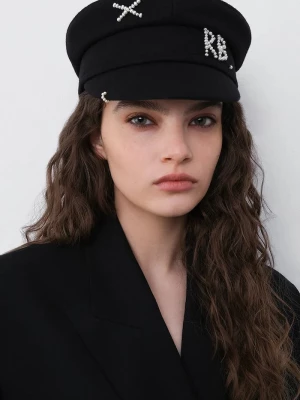Obrázek produktu RUSLAN BAGINSKIY bekovka dámská vlněná Baker Boy Cap černá