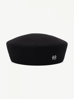Obrázek produktu RUSLAN BAGINSKIY čepice dámská vlněná Wool Felt Pillbox Hat černá